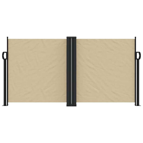 Vidaxx ausziehbarer Windschutz 120x1200 cm beige