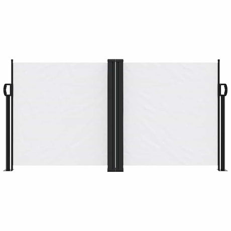 Vidaxx ausziehbarer Windschutz 120x1200 cm weiß