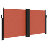 Vidaxx ausziehbarer Windschutz 120x1200 cm terrakottafarben