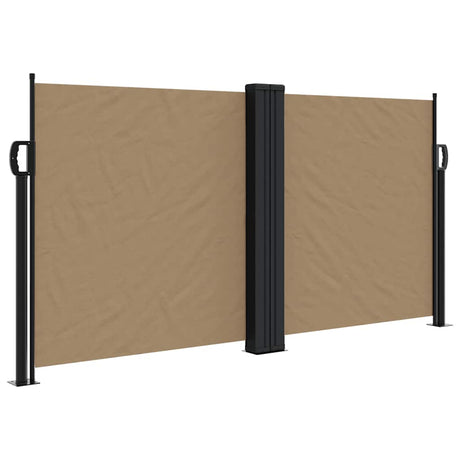 Vidaxx ausziehbarer Windschutz 120x1200 cm Taupe