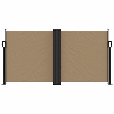 Vidaxx ausziehbarer Windschutz 120x1200 cm Taupe