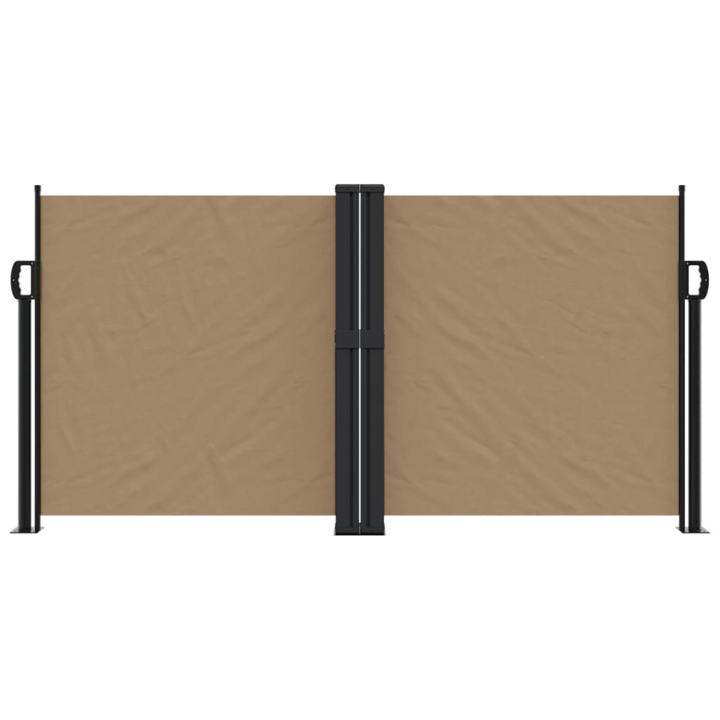 VidaXL Windshield Extendable 120x1200 cm Taupe