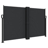 Vidaxx ausziehbarer Windschutz 140x1200 cm schwarz