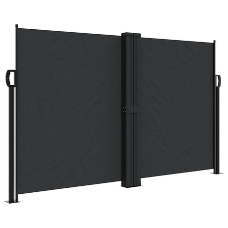 Vidaxx ausziehbarer Windschutz 140x1200 cm schwarz