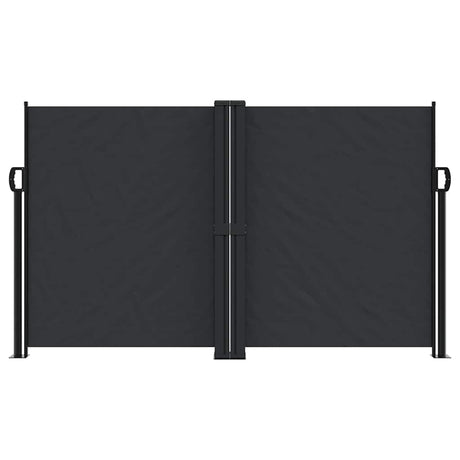 Vidaxx ausziehbarer Windschutz 140x1200 cm schwarz