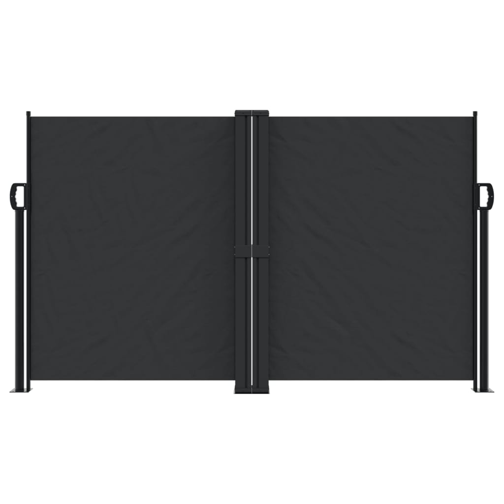 VidaXL Windshield Extendable 140x1200 cm Black