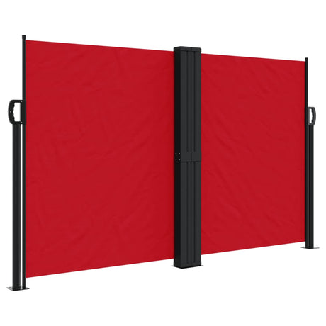 Vidaxx ausziehbarer Windschutz 140x1200 cm rot