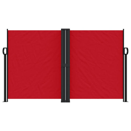 Vidaxx ausziehbarer Windschutz 140x1200 cm rot