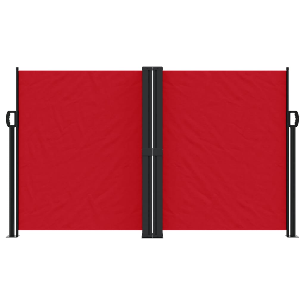 Pare-brise Vidaxl extensible 140x1200 cm rouge