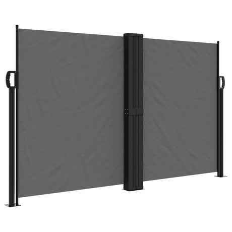 Vidaxx ausziehbarer Windschutz 140x1200 cm Anthrazit
