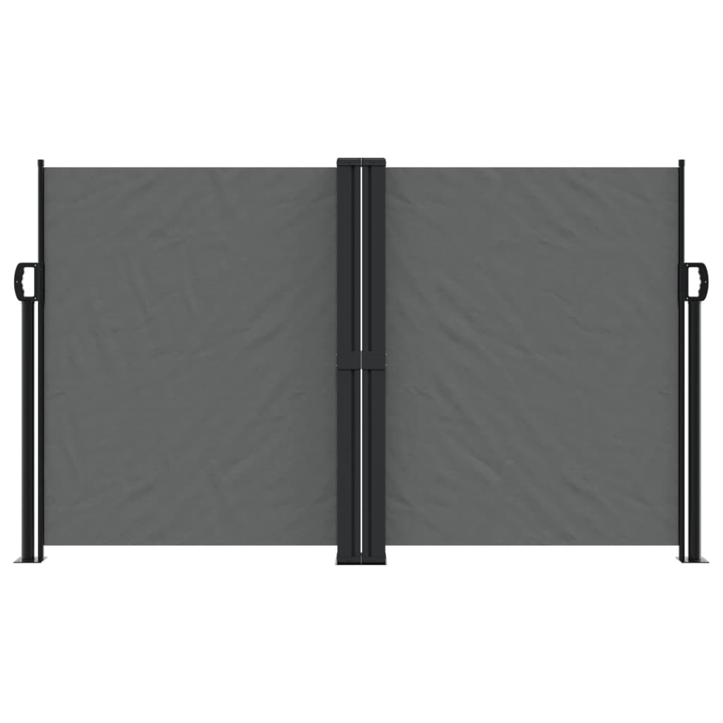 Vidaxx ausziehbarer Windschutz 140x1200 cm Anthrazit