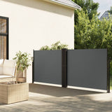 Vidaxx ausziehbarer Windschutz 140x1200 cm Anthrazit