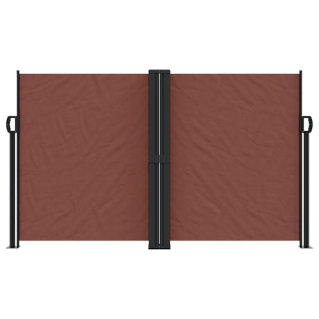 Vidaxx ausziehbarer Windschutz 140x1200 cm braun