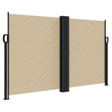Vidaxx ausziehbarer Windschutz 140x1200 cm beige