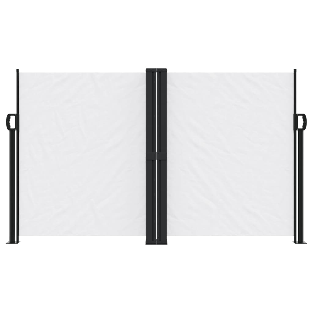Vidaxx ausziehbarer Windschutz 140x1200 cm weiß