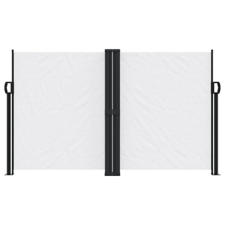 Vidaxx ausziehbarer Windschutz 140x1200 cm weiß