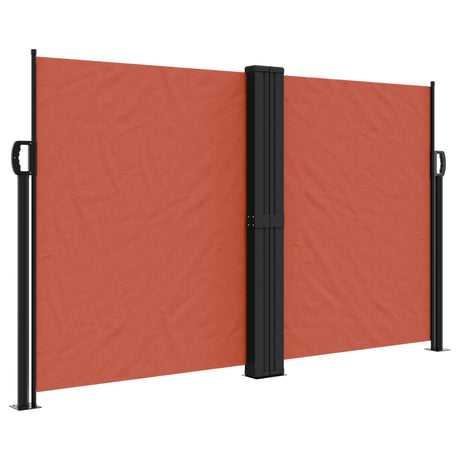 Vidaxx ausziehbarer Windschutz 140x1200 cm terrakottafarben
