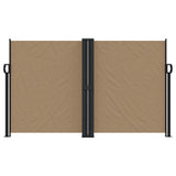 Vidaxx ausziehbarer Windschutz 140x1200 cm Taupe