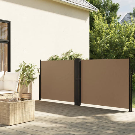 Vidaxx ausziehbarer Windschutz 140x1200 cm Taupe