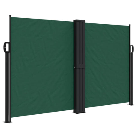 Vidaxx ausziehbarer Windschutz 140x1200 cm dunkelgrün