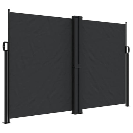 Vidaxx ausziehbarer Windschutz 160x1200 cm schwarz