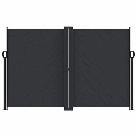 Vidaxx ausziehbarer Windschutz 160x1200 cm schwarz