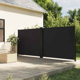 Vidaxx ausziehbarer Windschutz 160x1200 cm schwarz