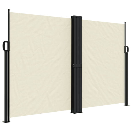 Vidaxx ausziehbarer Windschutz 160x1200 cm cremefarben