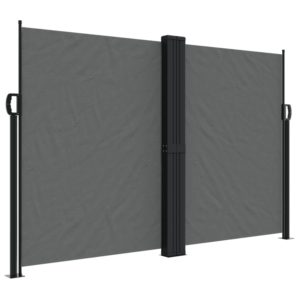Vidaxx ausziehbarer Windschutz 160x1200 cm Anthrazit