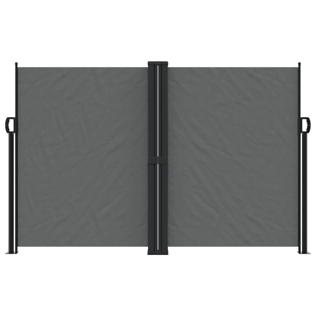 VidaXL Windshield Extendable 160x1200 cm Anthracite -colored