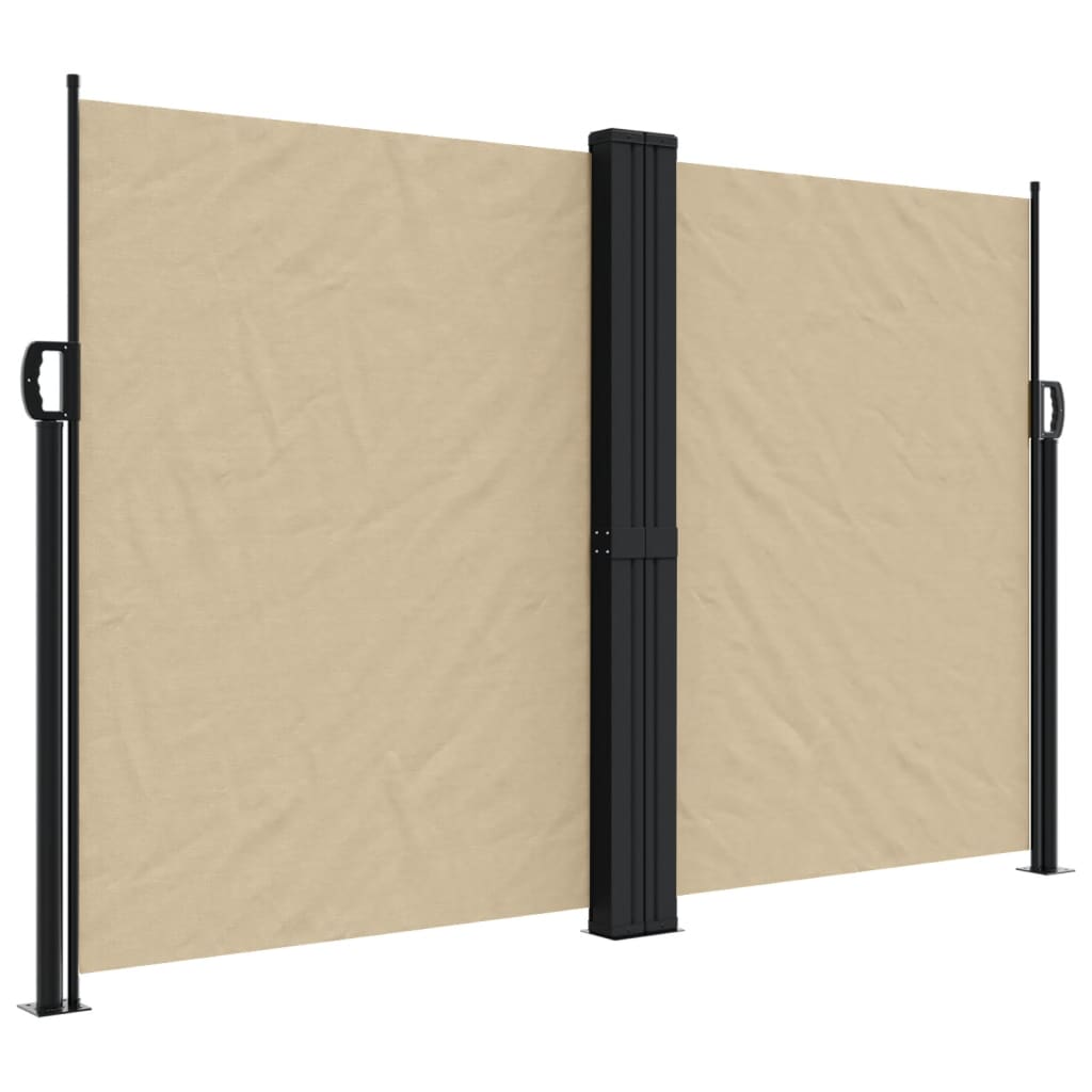 Vidaxx ausziehbarer Windschutz 160x1200 cm beige