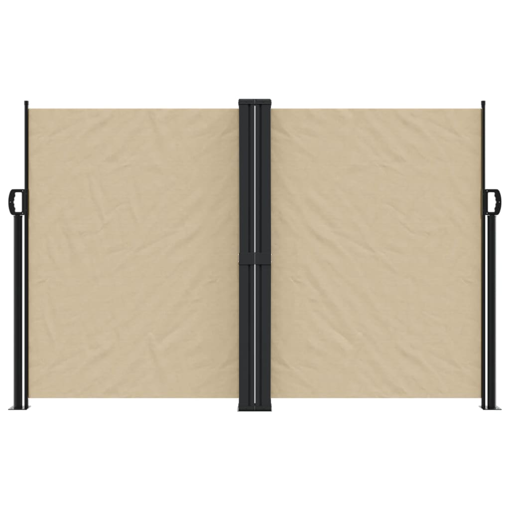Vidaxx ausziehbarer Windschutz 160x1200 cm beige
