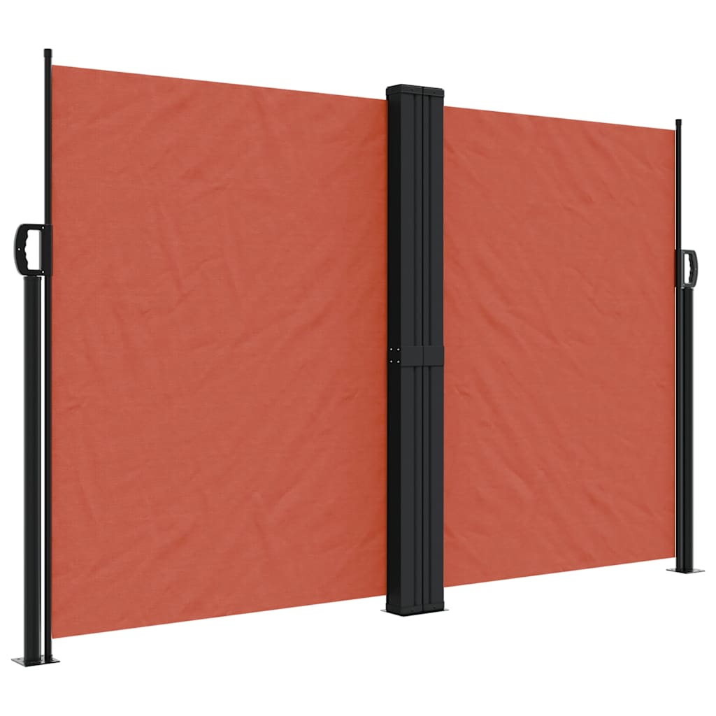 Vidaxx ausziehbarer Windschutz 160x1200 cm terrakottafarben