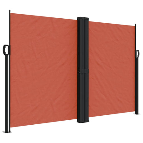 Vidaxx ausziehbarer Windschutz 160x1200 cm terrakottafarben