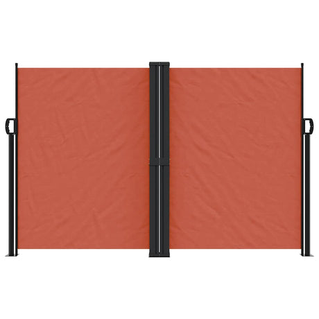 Vidaxx ausziehbarer Windschutz 160x1200 cm terrakottafarben