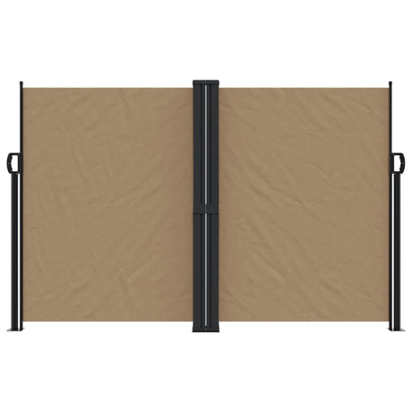 Vidaxx ausziehbarer Windschutz 160x1200 cm Taupe