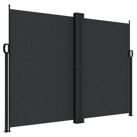 Vidaxx ausziehbarer Windschutz 180x1200 cm schwarz