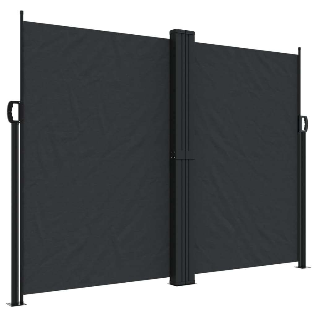 VidaXL Windshield Extendable 180x1200 cm Black