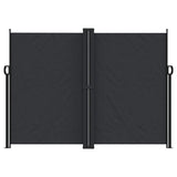 Vidaxx ausziehbarer Windschutz 180x1200 cm schwarz