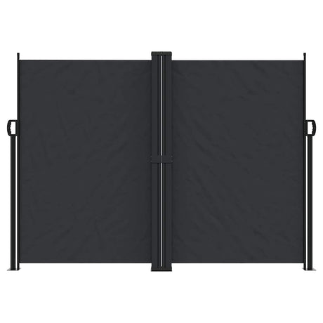 Vidaxx ausziehbarer Windschutz 180x1200 cm schwarz