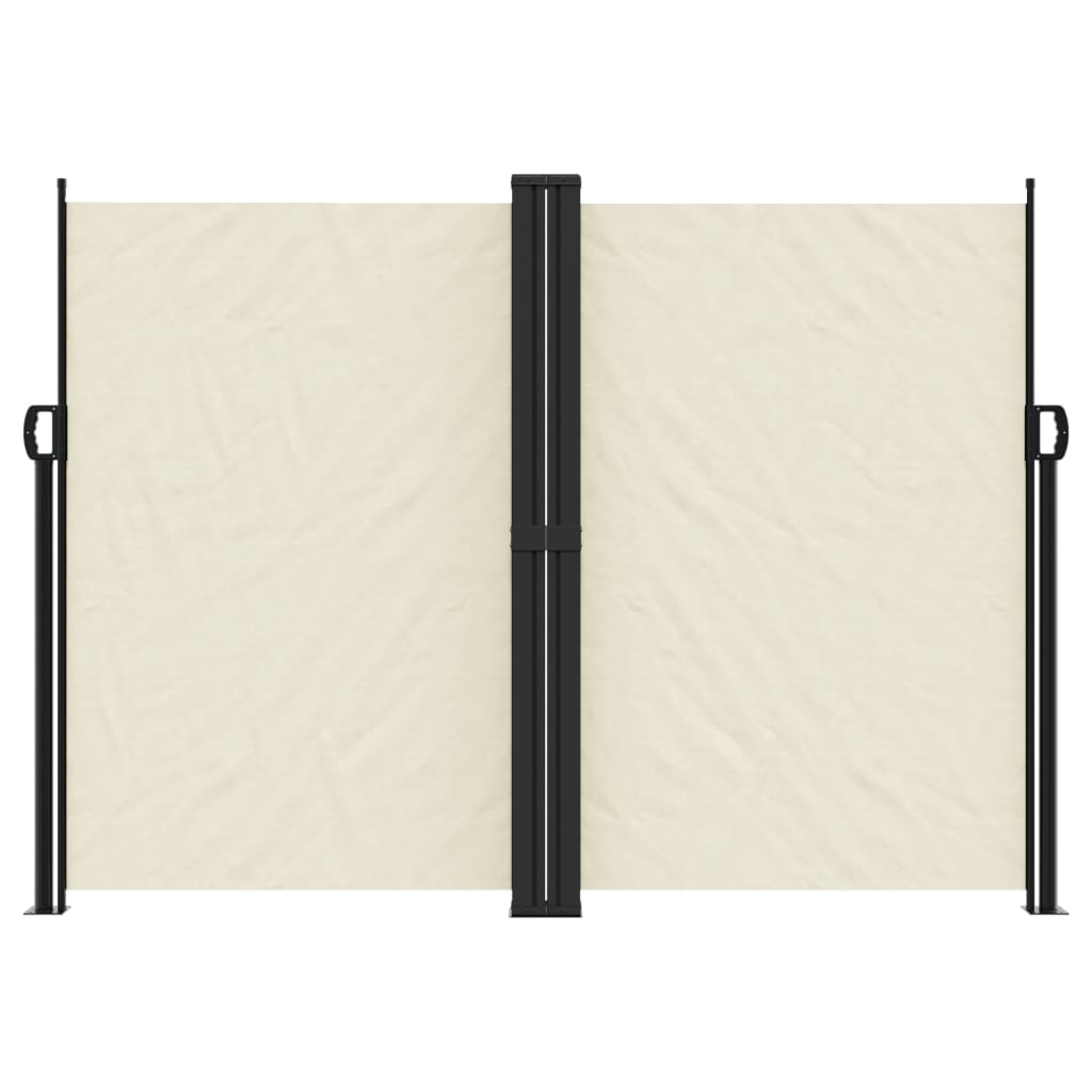 Vidaxx ausziehbarer Windschutz 180x1200 cm cremefarben
