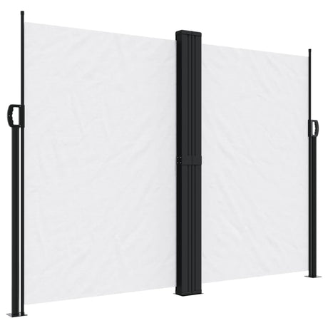 Vidaxx ausziehbarer Windschutz 180x1200 cm weiß
