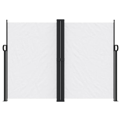 Vidaxx ausziehbarer Windschutz 180x1200 cm weiß