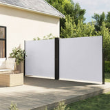 Pare-brise Vidaxl extensible 180x1200 cm blanc