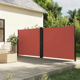 Vidaxx ausziehbarer Windschutz 180x1200 cm terrakottafarben