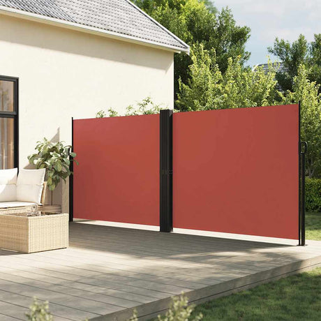 Vidaxx ausziehbarer Windschutz 180x1200 cm terrakottafarben