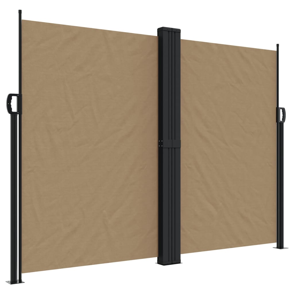 VidaXL Windshield Extendable 180x1200 cm Taupe