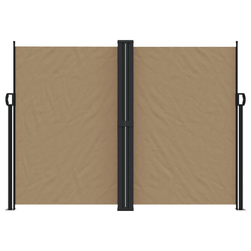 Vidaxl Windshield utvidbar 180x1200 cm taupe