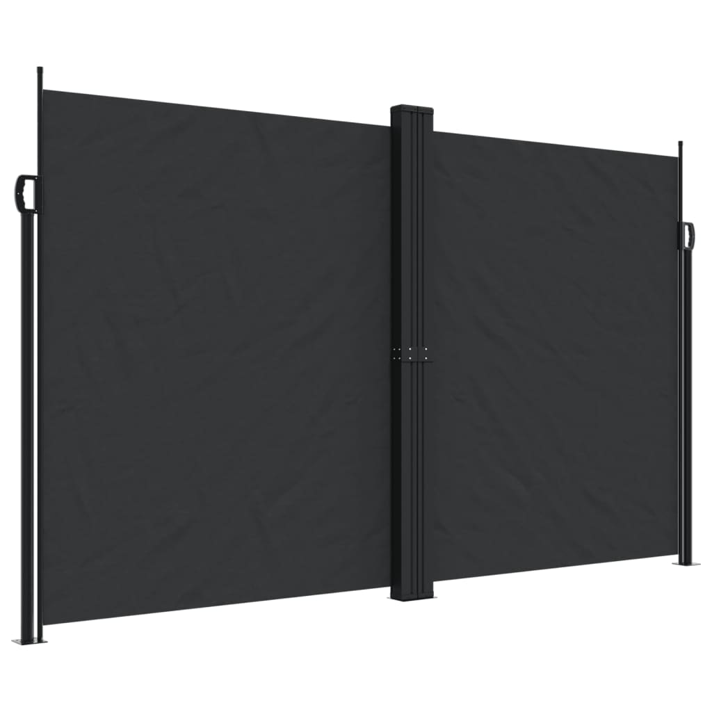 Vidaxx ausziehbarer Gartenschirm 200x1200 cm schwarz