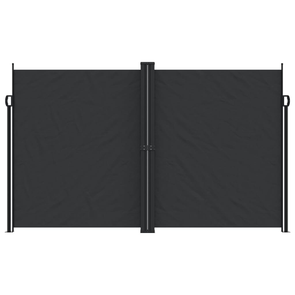 Vidaxx ausziehbarer Gartenschirm 200x1200 cm schwarz